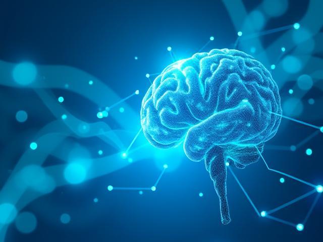 Ilustración abstracta de tecnología e inteligencia artificial